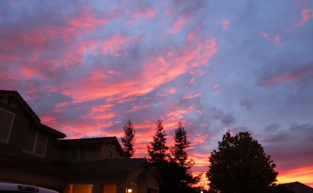 Patterson, California, Sunset, Colorful Sky, Cloudy Sunset, Silhouette