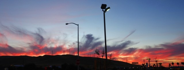 Sunset, Patterson Hills, Westley, Central Valley, Red Sky