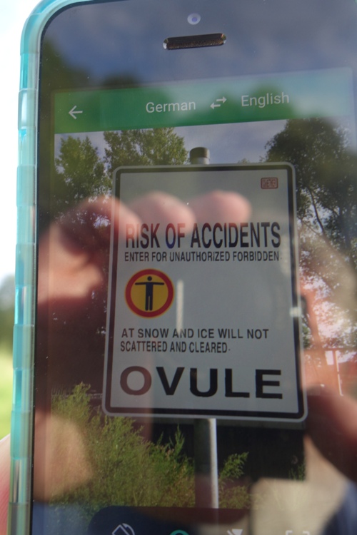 Google Translate, Warning Sign, Hiking, Instant Translation, Photo Translation