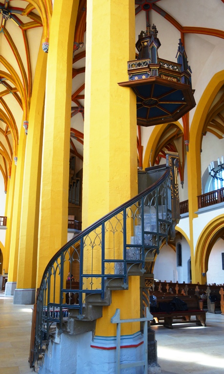 Pulpit Stairs, St. Michael's Church, Jena, Germany, Martin Luther