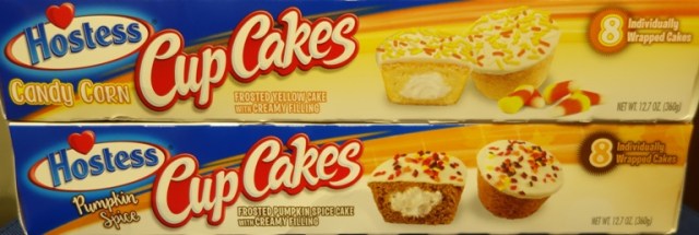 Hostess Snack Cakes, Limited Edition, Pumpkin Spice CupCakes, Candy Corn CupCakes