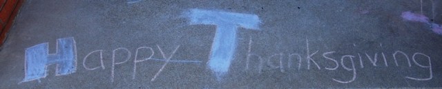 Happy Thanksgiving, Chalk Art, Front Porch, Canadian Thanksgiving