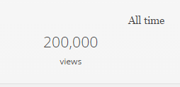200k blog views, 200,000 views, blog stats