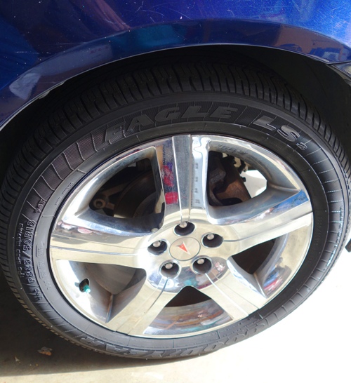 Goodyear tires, new tires, Pontiac G6 GXP