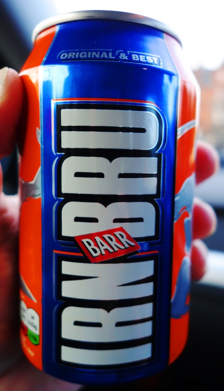 Irn-bru, Scottish Cola, Carbonated Beverage, Scotland's other national drink.