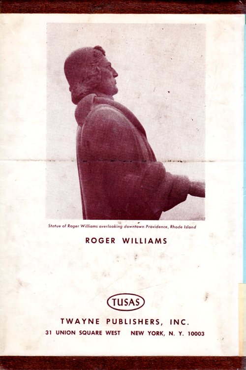 Roger Williams, Henry Chupack, Statue, Providence