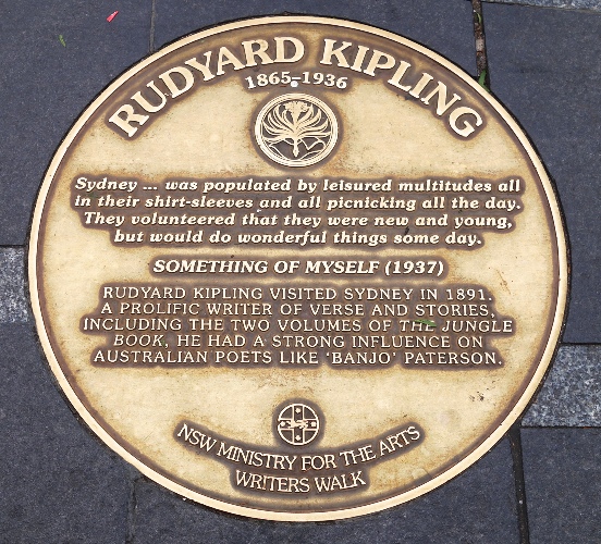 Rudyard Kipling, Sydney Writers Walk, Literature, Something of Myself