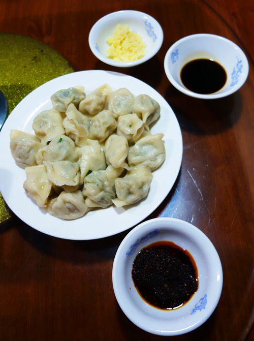 Dumplings, Vinegar, Peppers, Garlic, Cabbage Dumplings