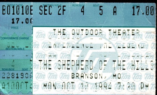 The Outdoor Theater, Branson, Missouri, The Shepherd of the Hills