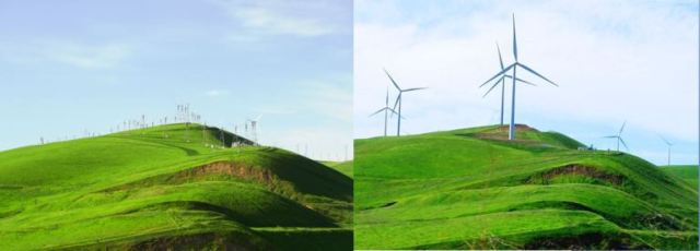 Altamont hills, windmills, calfornia, clean energy, large windmills
