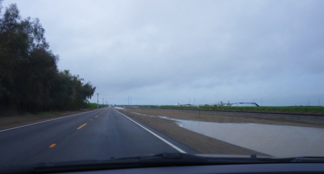 Ditch, Water in Ditch, California Rain, Drought Buster