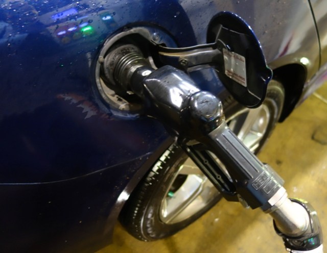 Filling up the tank, Gas, Gas Prices, Old Blue, Pontiac