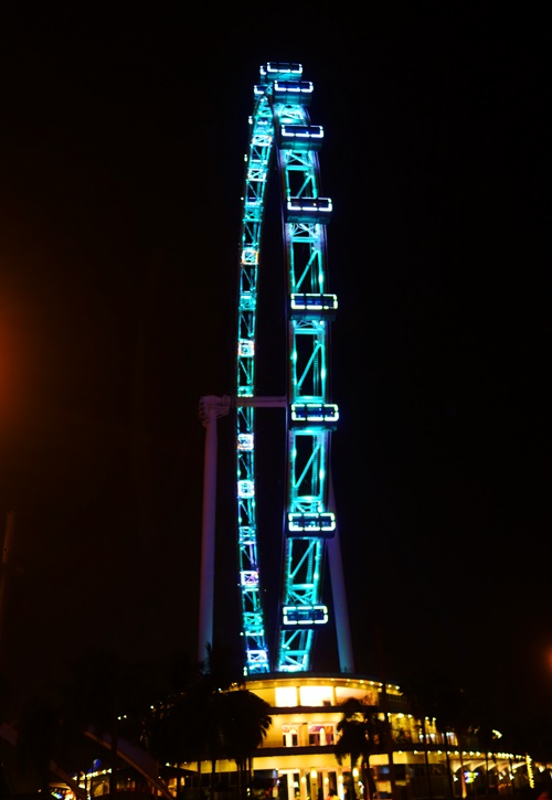 Singapore Flyer, Marina Bay, Singapore, Night Pictures