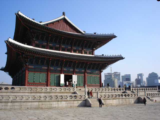 Seoul, South Korea, Old and Modern, Palace, Skyscrapers