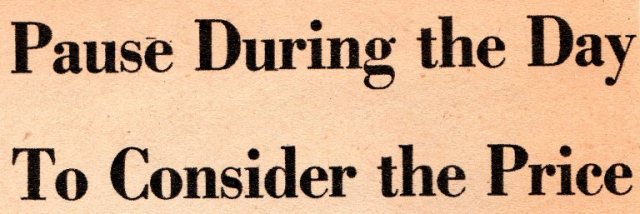 Consider the Price, Memorial Day, Des Moine Register, Picture Magazine, Frank Andrea Miller