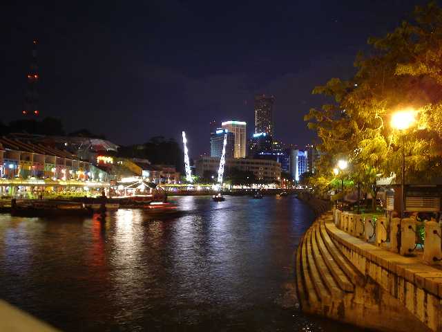 Singapore, River, Night Picture