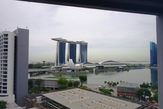 Singapore, Marina Area, Futuristic Building, Marina Mandarin, Pan Pacific