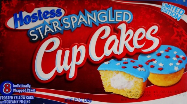 Star Spangled Cup Cakes, Hostess, Snack Cake, 4th of July
