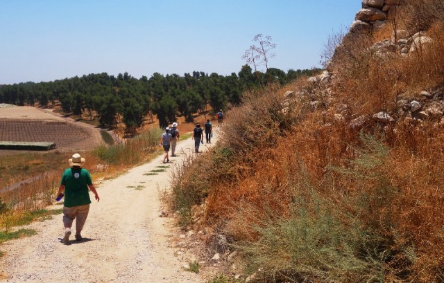 Down the hill, Tel Lachish, Archaeology, dig, end of morning