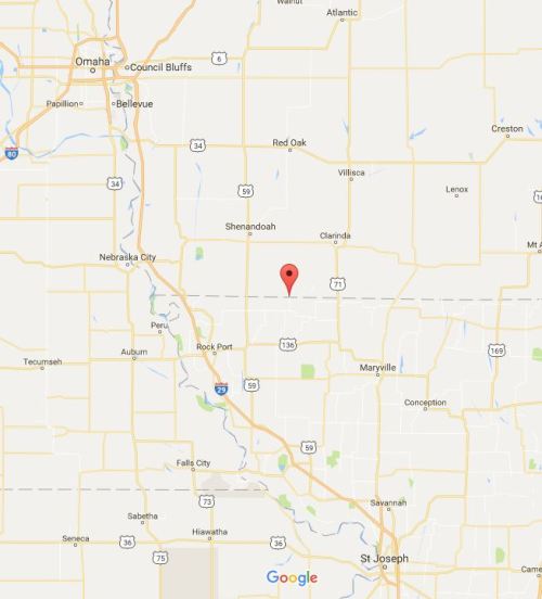 Blanchard, Iowa, Iowa Missouri Border