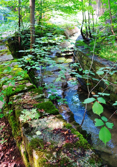 Stream, Rock Walls, Germany, Jena, Countryside