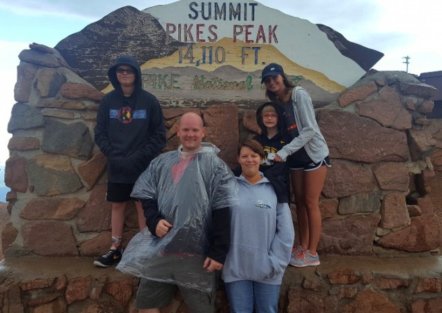 Pikes Peak, Brother, Family Picture, Colorado