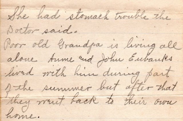 1910 Letter, Eliza Reynolds Beck, Family History, Genealogy