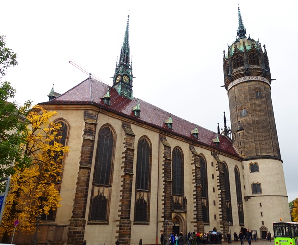 Castle Church Wittenberg, Martin Luther, 95 theses, church doors, Mighty Fortress
