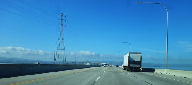 San Mateo Bridge, Airport travel, traffic, San Francisco Bay