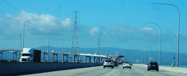 San Mateo Bridge, San Francisco Bay, To the Airport