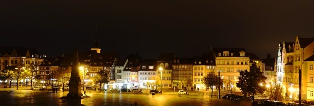 Domplatz, Erfurt, Germany, Night View