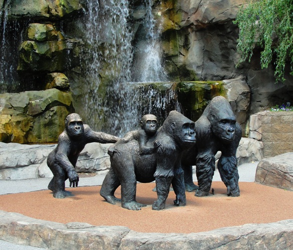 Gorilla Statues, Hubbard Valley Gorillas, Henry Doorly Zoo, Omaha, Best Zoo
