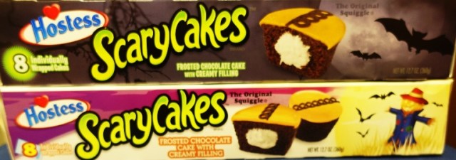 Hostess Scary Cakes, Snack Cakes, cupcakes, scarecrow, Bats