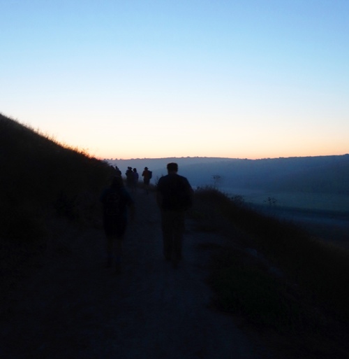 Sihouette, Lachish, Tel Lachish, Archaeology, morning climb