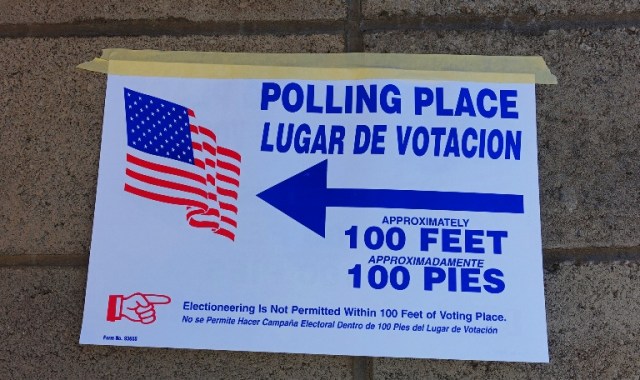 Polling Place, 100 Feet, 100 Pies, No Electioneering