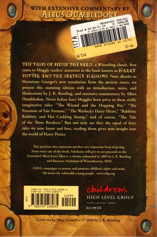 The Tales of Beedle the Bard, J. K. Rowling, Harry Potter