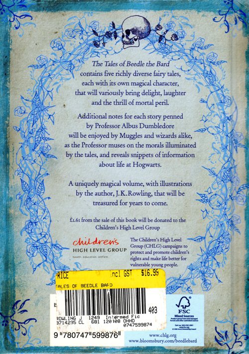 The Tales of Beedle the Bard, J. K. Rowling, Harry Potter