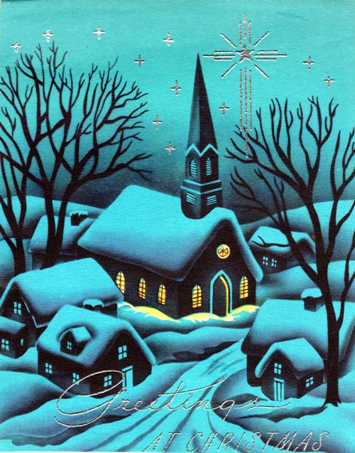 60's Christmas Greetings, scrapbooks, old Christmas cards