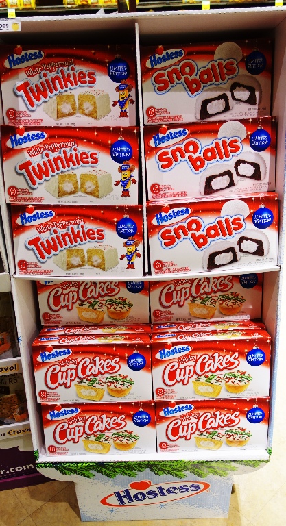 Holiday CupCakes, Hostess, snack cakes, twinkies, sno balls