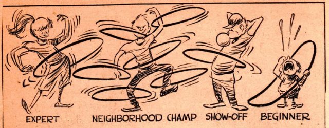 Hula Hoop, 1958, Fad, Frank Andream Miller, Cartoon