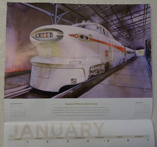 Osh Train Calendar, Orchard Supply Calendar, 2017