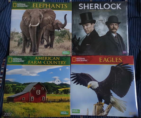 2017 Calendars, National Geographic, Sherlock