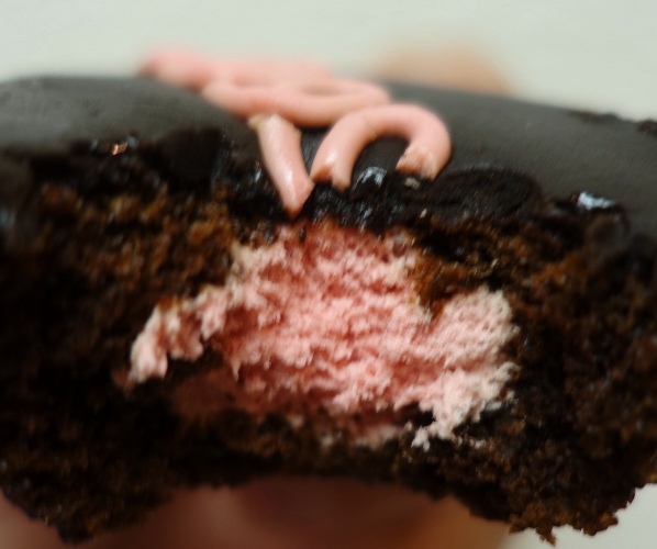 Dark Chocolate Raspberry CupCakes, Hostess Snack Cakes