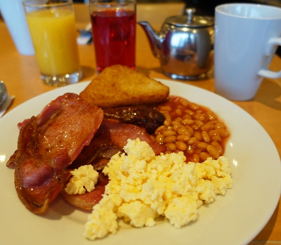 Breakfast, Heathrow, London, Full English Breakfast