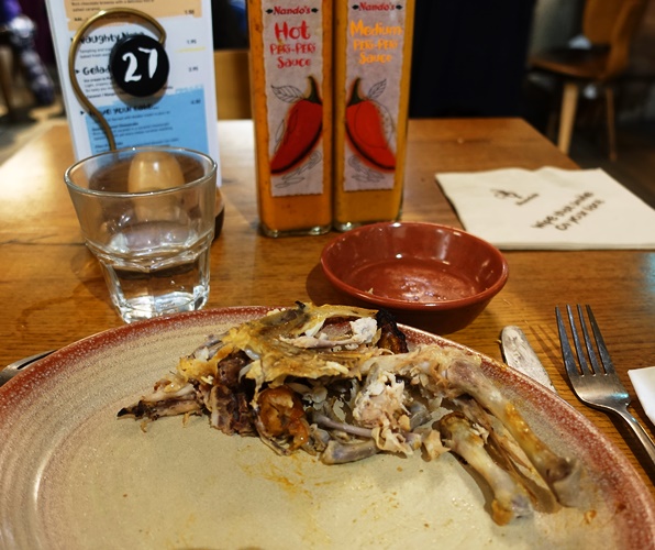 Nando's Chicken, Bones, After the meal