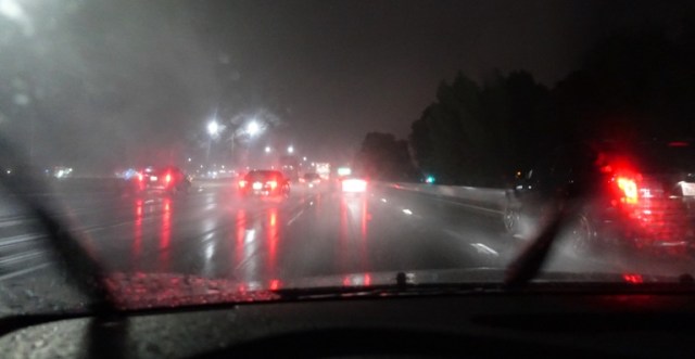 Commute in the Rain, Altamont, 580, traffic