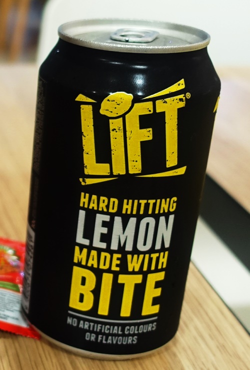 Lift Lemon Soda, Hard Hitting Lemon, Made with Bite
