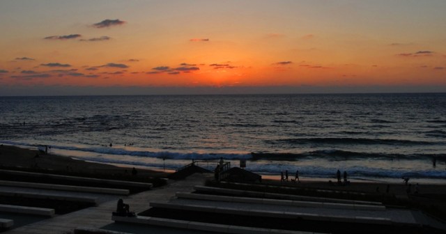 Mediterranean Sea Sunset, Joppa, Jaffa, Beach