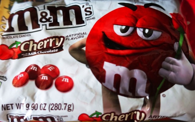 Cherry M&M's, Valentine's Day, Chocolate