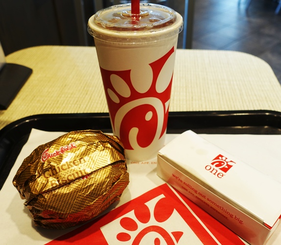 Chick-fil-A,Breakfast, Chicken Biscuit, Hash Browns